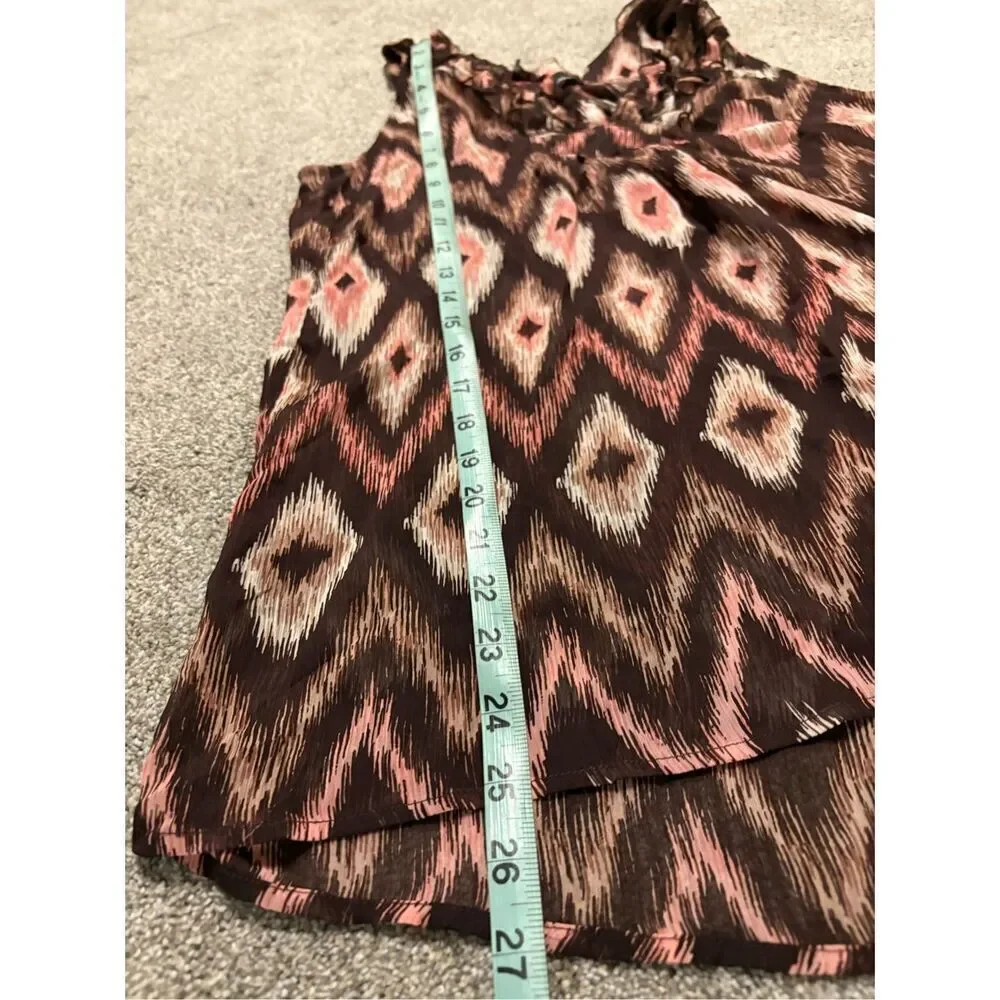 Larry Levine sleeveless sheer tank top